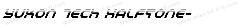 Yukon Tech Halftone字体转换